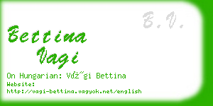 bettina vagi business card